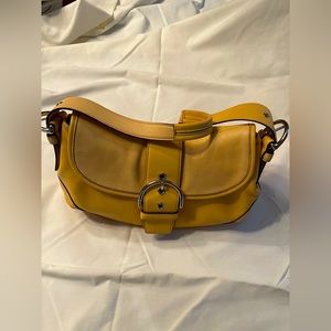 Coach yellow medium shoulder bag